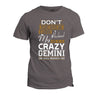 Dont Flirt With Me Love Husband He Crazy Gemini T-Shirt