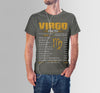 Virgo Facts Servings Per Container Zodiac Tshirt