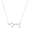 Sterling Silver 12 Star Zodiac Zircon Horoscope Astrology Galaxy Constellation Sign Necklace Birthday Wedding Gift