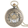 Vintage Zodiac Pattern Pocket Watch Modern Necklace Chain Copper Retro Style Twelve Constellations Men Women Clock Relogio Gift