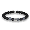 Matte Stone Gray Beads Bracelets [12 VARIANTS]