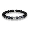 Matte Stone Gray Beads Bracelets [12 VARIANTS]