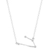 Sterling Silver 12 Star Zodiac Zircon Horoscope Astrology Galaxy Constellation Sign Necklace Birthday Wedding Gift